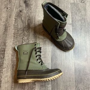 SOREL | Brown Green Leather 1964 Premium Boots